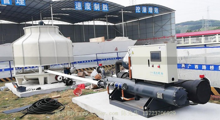 德爾製冷冷水機用於混凝土冷(lěng)卻