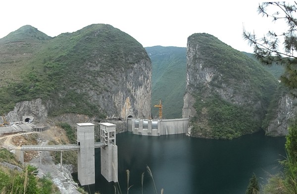 重慶雲能雲陽縣（xiàn）蓋下（xià）壩水電站混凝土降溫工程